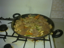 Cous-cous amb vegetals i pollastre al curry